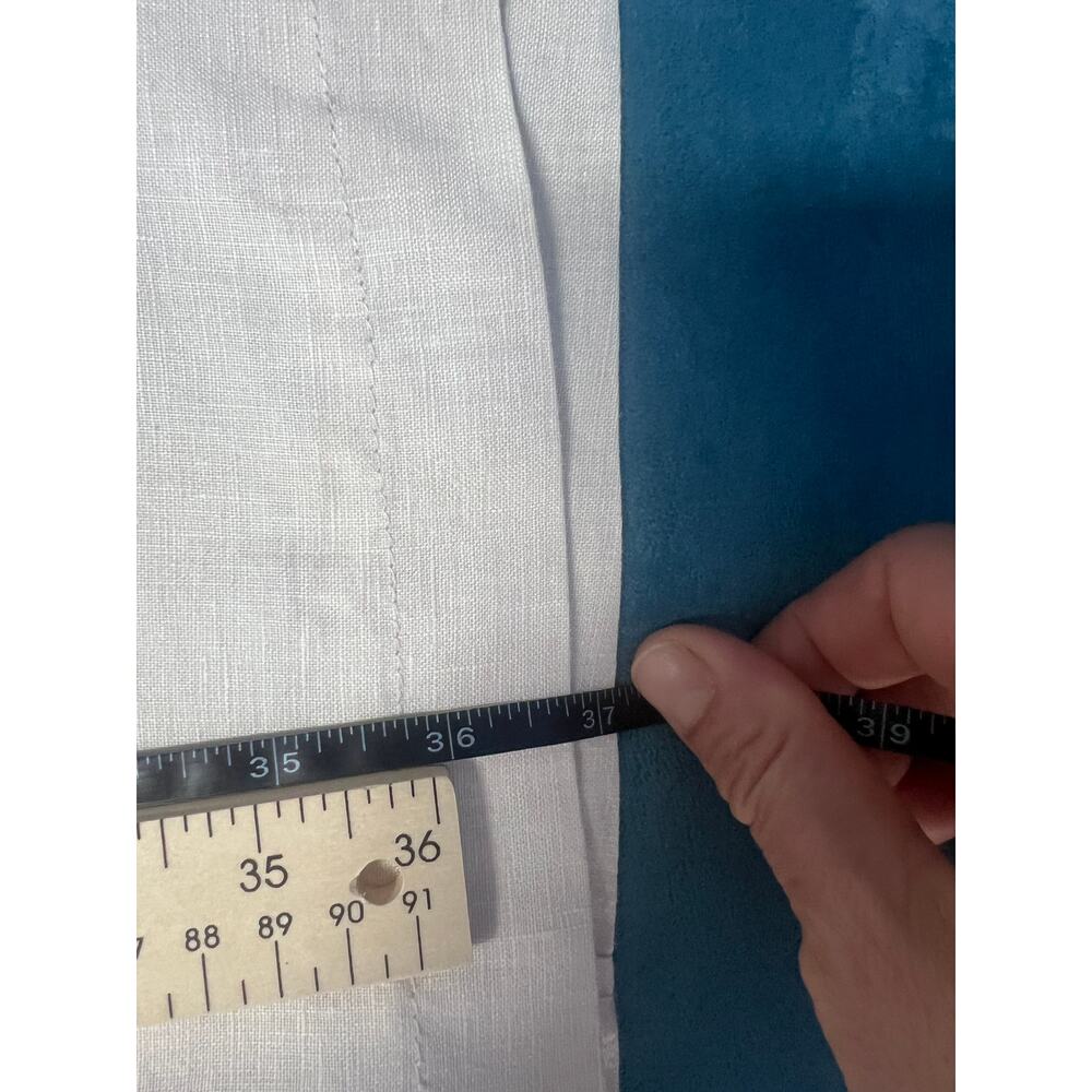 Joie 100% Linen Pants Women Size 4 Beige Drawstring Wide Leg Casual Summer - Picture 9 of 10